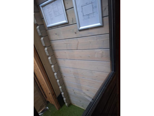 Houten blokhut - 250x260cm - afbeelding 5 van  8