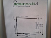 Houten blokhut - 250x260cm - afbeelding 6 van  8