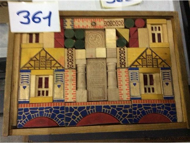 Houten blokkendoos - afbeelding 2 van  3