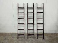 Houten boekenkast trap 208x38,5cm (1x) - afbeelding 2 van  4