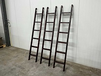 Houten boekenkast trap 208x38,5cm (4x) - afbeelding 1 van  4
