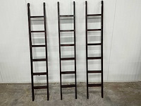 Houten boekenkast trap 223x38,5cm (2x) - afbeelding 5 van  5