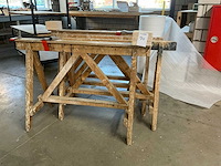 Houten bok (4x) - afbeelding 1 van  3