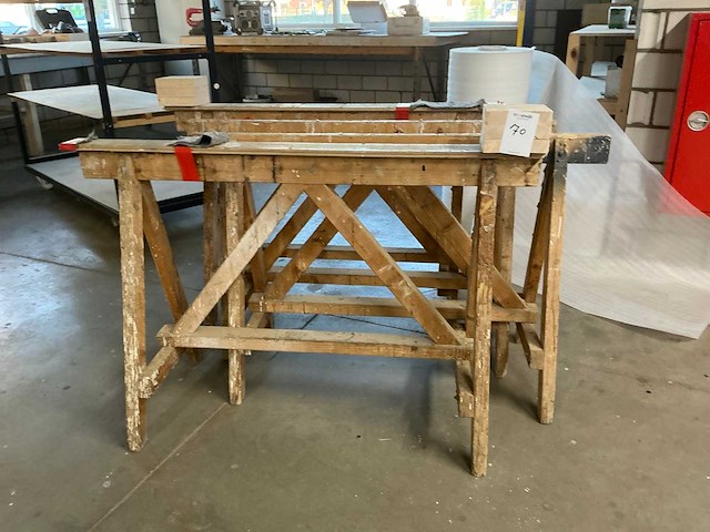 Houten bok (4x) - afbeelding 2 van  3