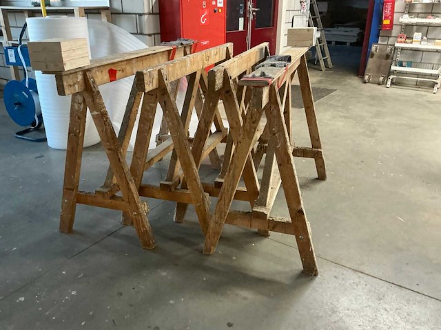 Houten bok (4x) - afbeelding 3 van  3