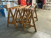 Houten bok (4x) - afbeelding 3 van  3