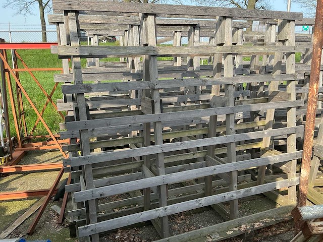 Houten bok (8x) - afbeelding 1 van  8