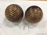 Houten bollen - afbeelding 1 van  2