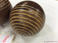 Houten bollen - afbeelding 2 van  2