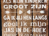 Houten bord als mijn kinderen - afbeelding 2 van  5