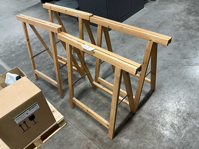 Houten brugen (4x) - afbeelding 1 van  3