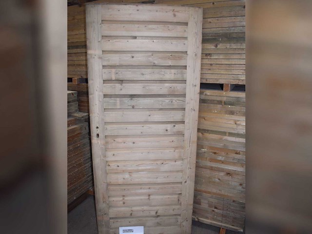Houten buitendeur 190x82 cm (2x) - afbeelding 1 van  2