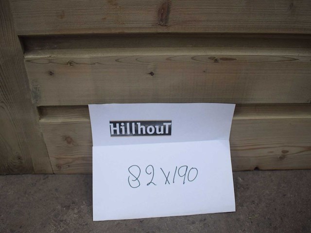 Houten buitendeur 190x82 cm (2x) - afbeelding 2 van  2
