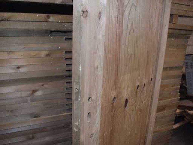 Houten buitendeur 190x82 cm (2x) - afbeelding 2 van  3
