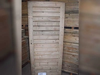 Houten buitendeur 190x82 cm (2x) - afbeelding 1 van  2