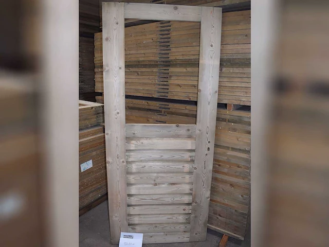 Houten buitendeur 211x92 cm (2x) - afbeelding 2 van  2