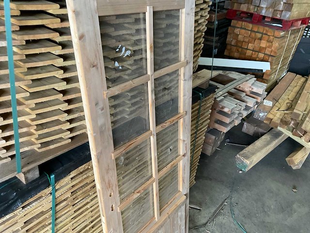 Houten buitendeur beglaasd - 192x74 cm - afbeelding 3 van  6
