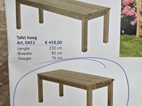 Houten buitentafel talen - afbeelding 2 van  2