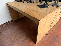 Houten bureau (2x) - afbeelding 3 van  5