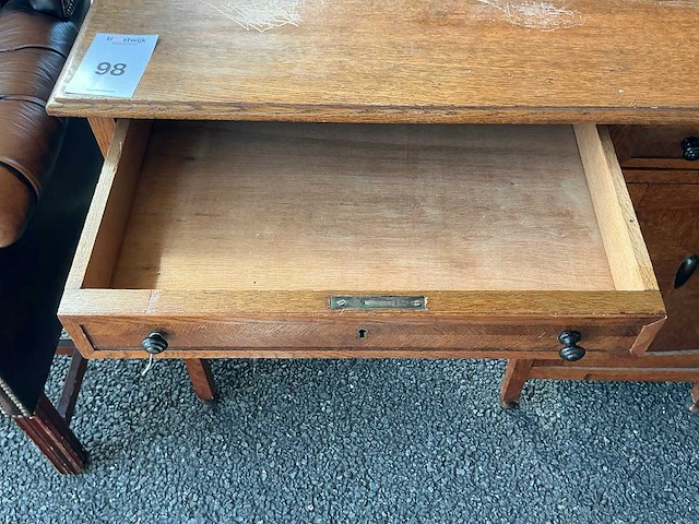 Houten bureautafel - afbeelding 3 van  4