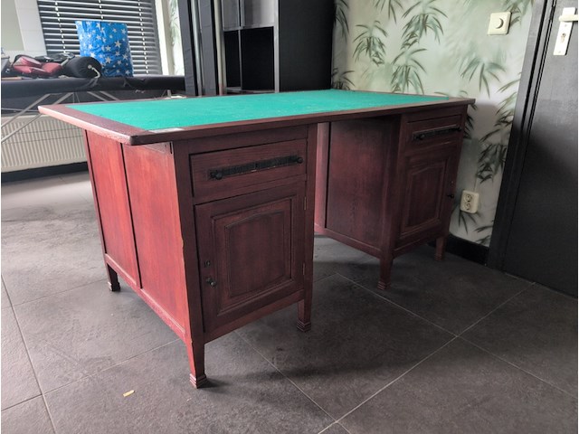 Houten bureautafel - afbeelding 1 van  8