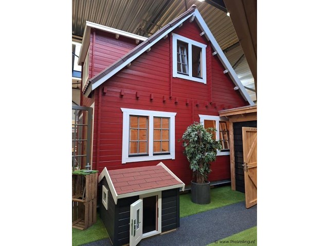 Houten chalet - 500x500x550cm - afbeelding 1 van  19