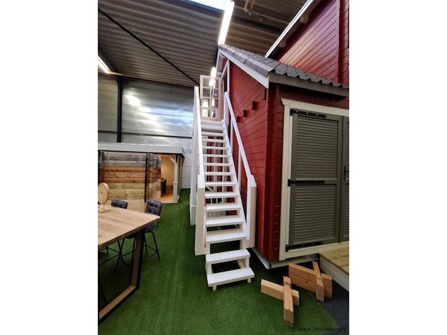 Houten chalet - 500x500x550cm - afbeelding 16 van  19