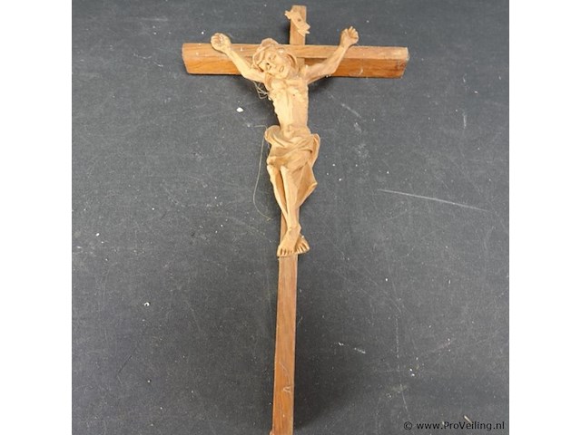 Houten crucifix - afbeelding 2 van  5