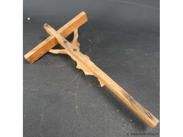 Houten crucifix - afbeelding 5 van  5