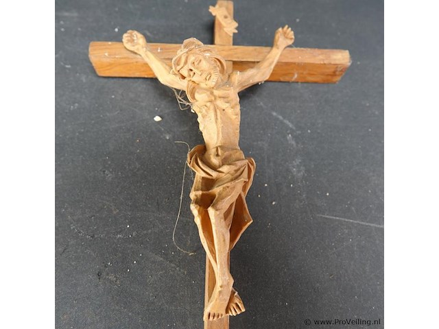 Houten crucifix - afbeelding 3 van  5