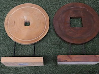 Houten decoratie - 25x12,5x45cm - 2 stuks - afbeelding 4 van  4