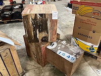Houten decoratie blokken (3x) - afbeelding 1 van  2