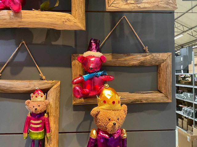 Houten decoratie met beren - afbeelding 7 van  11