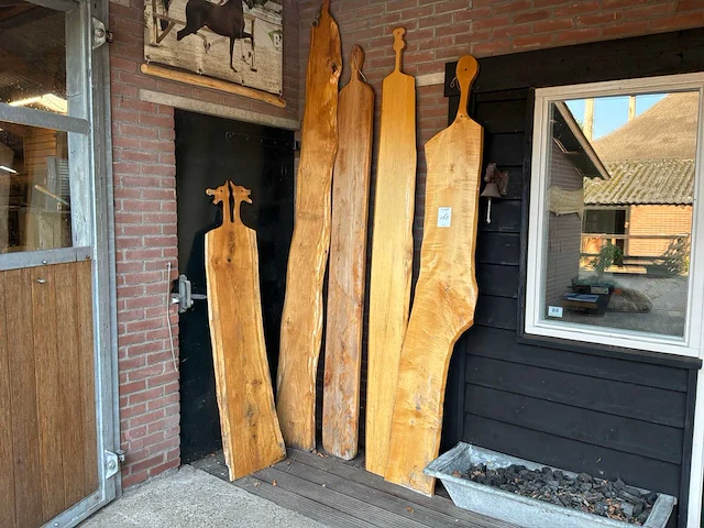 Houten decoratie plank (5x) - afbeelding 1 van  3