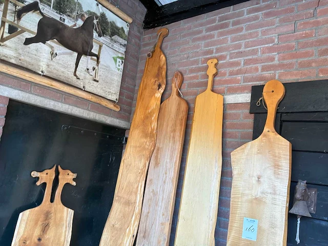 Houten decoratie plank (5x) - afbeelding 2 van  3