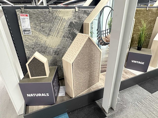 Houten decoratieve huisjes (16x) - afbeelding 3 van  5