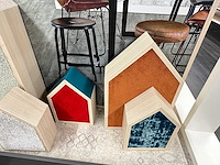 Houten decoratieve huisjes (16x) - afbeelding 5 van  5