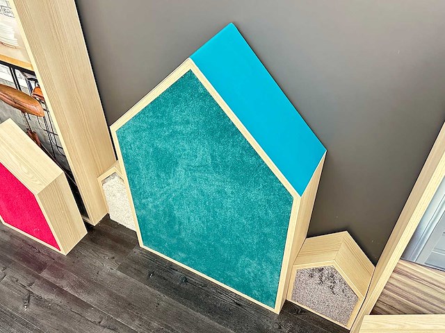 Houten decoratieve huisjes (7x) - afbeelding 3 van  3