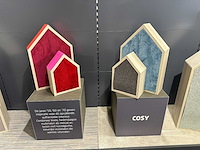 Houten decoratieve huisjes (9x) - afbeelding 3 van  4