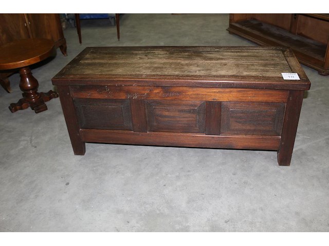Houten dekenkist. afmeting 119 x 47 cm. hoogte 48 cm - afbeelding 2 van  4