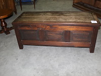 Houten dekenkist. afmeting 119 x 47 cm. hoogte 48 cm - afbeelding 2 van  4
