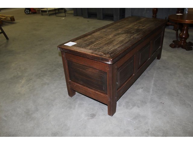 Houten dekenkist. afmeting 119 x 47 cm. hoogte 48 cm - afbeelding 3 van  4