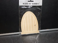 Houten deurtjes voor huisjes 10 stuks in kr 2 - afbeelding 3 van  3