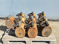 Houten drieschijfskatrol (10x) - afbeelding 1 van  2