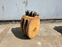 Houten drieschijfskatrol (10x) - afbeelding 2 van  2