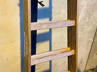 Houten dubbele trap - afbeelding 4 van  5