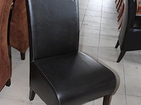 Houten eetkamer tafel met vier stoelen. afmeting tafel 217 x 99 x 78 cm. - afbeelding 2 van  2