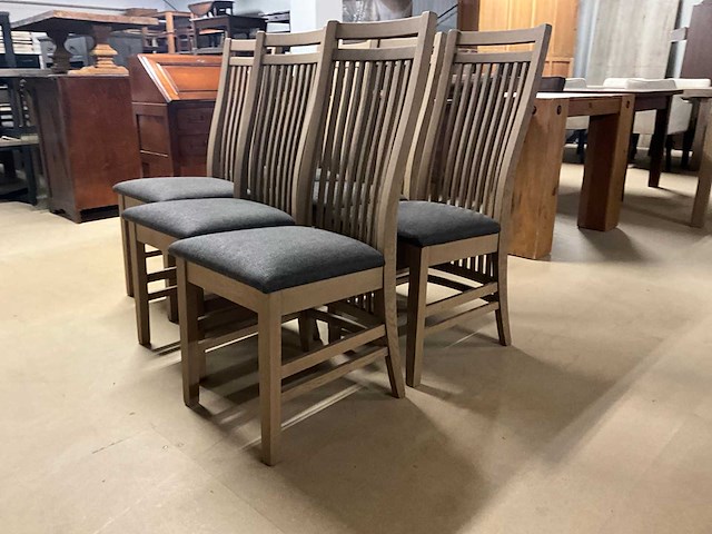 Houten eetkamerstoel (6x) - afbeelding 4 van  10