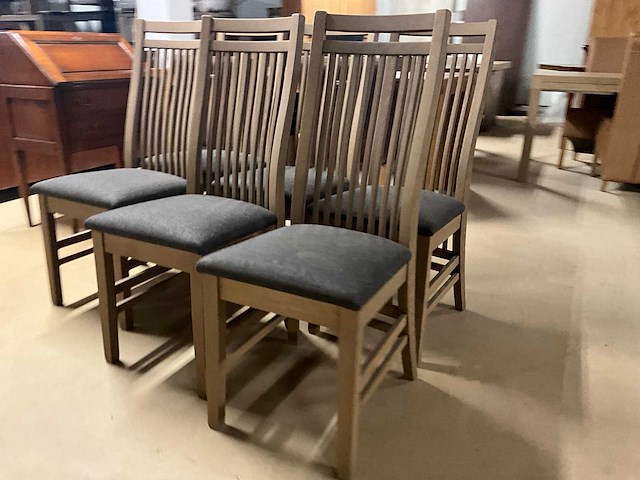 Houten eetkamerstoel (6x) - afbeelding 5 van  10