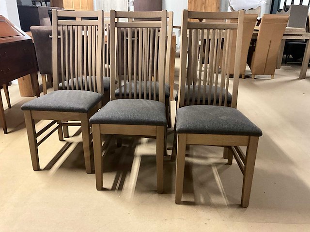 Houten eetkamerstoel (6x) - afbeelding 6 van  10